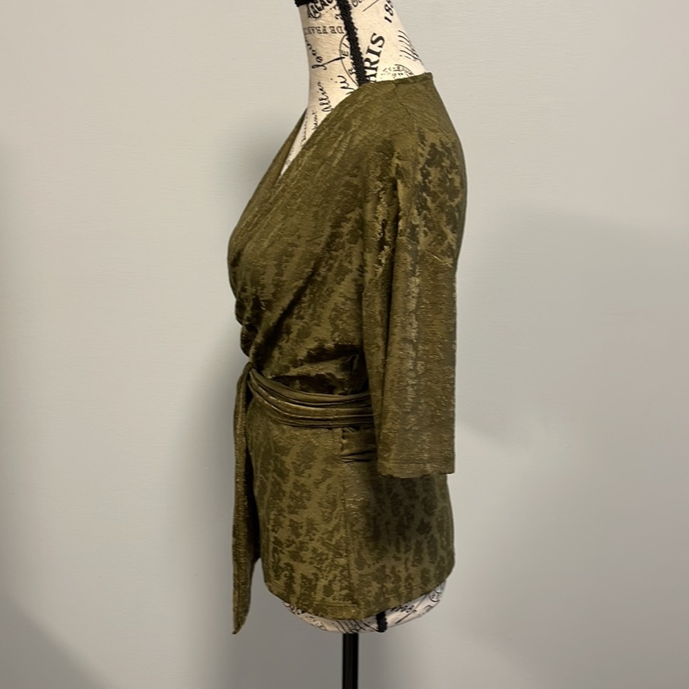 Zara printed wrap top blouse - Picture 2 of 12